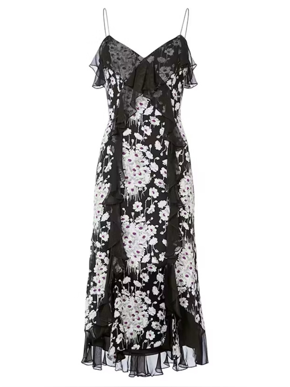 Cinq à Sept Joelle Floral Silk Dress